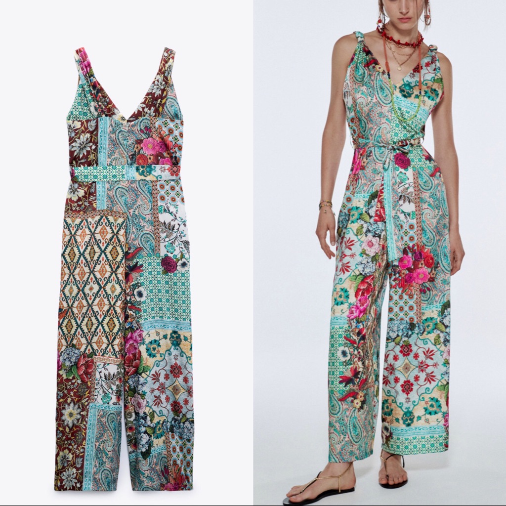 Zara Patchwork Jumpsuit
